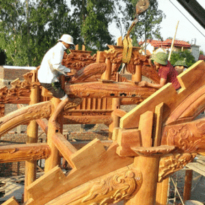 Nhà Gỗ Lim 4 Mái