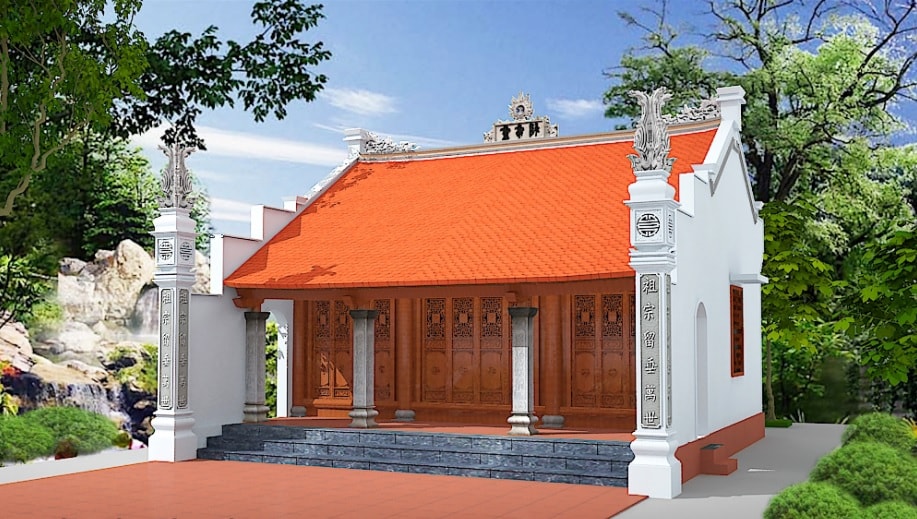 Thi công nhà gỗ 3 gian tại Hưng Yên